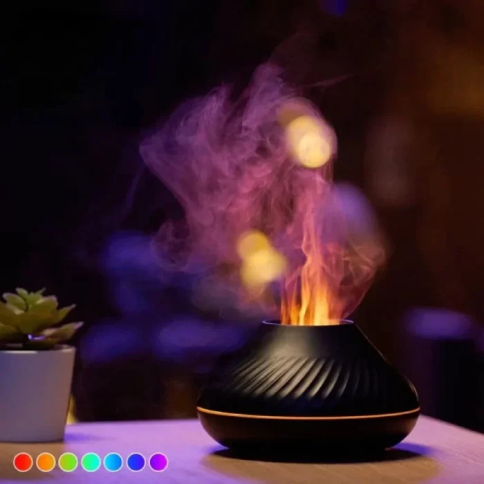 GearUP DQ705 Volcanic Flame Aroma Diffuser Essential Oil Lamp Air Humidifier Price in Bangladesh