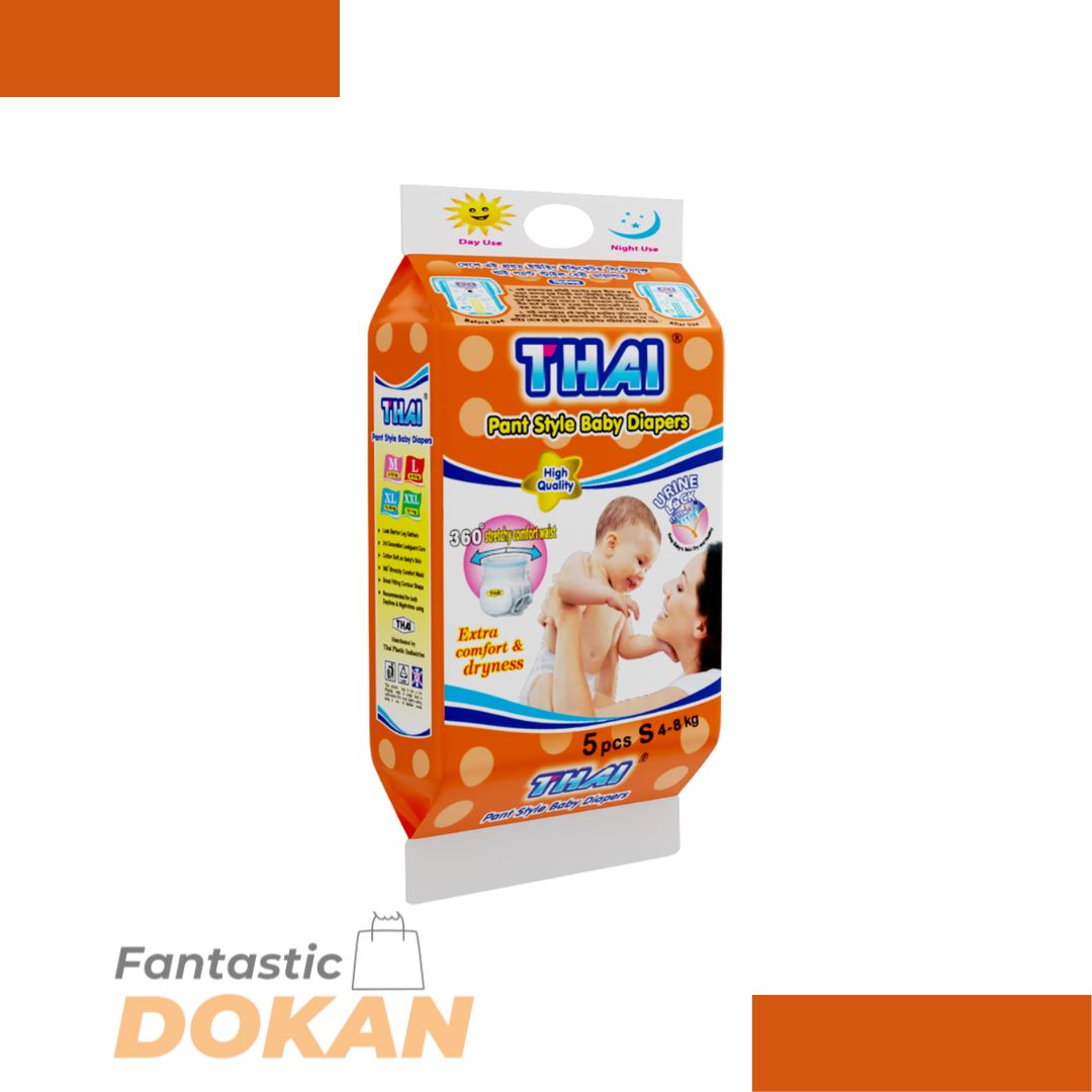 Thai Baby Pant Diapers 5pcs, 4-8kg