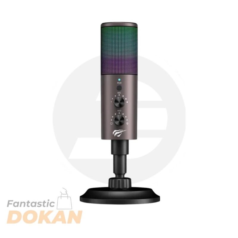 Havit GK61 RGB Recording Live Streaming Gaming Professional Condenser Microphone