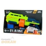Flame Shooting Game Toy Gun With 12 Eva Soft Bullet
