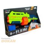 Flame Shooting Game Toy Gun With 12 Eva Soft Bullet Price In Bangladesh Features Load a Bullet Slide The Handle Backwards Press The Trigger Bullet Clip 12 Soft Bullet