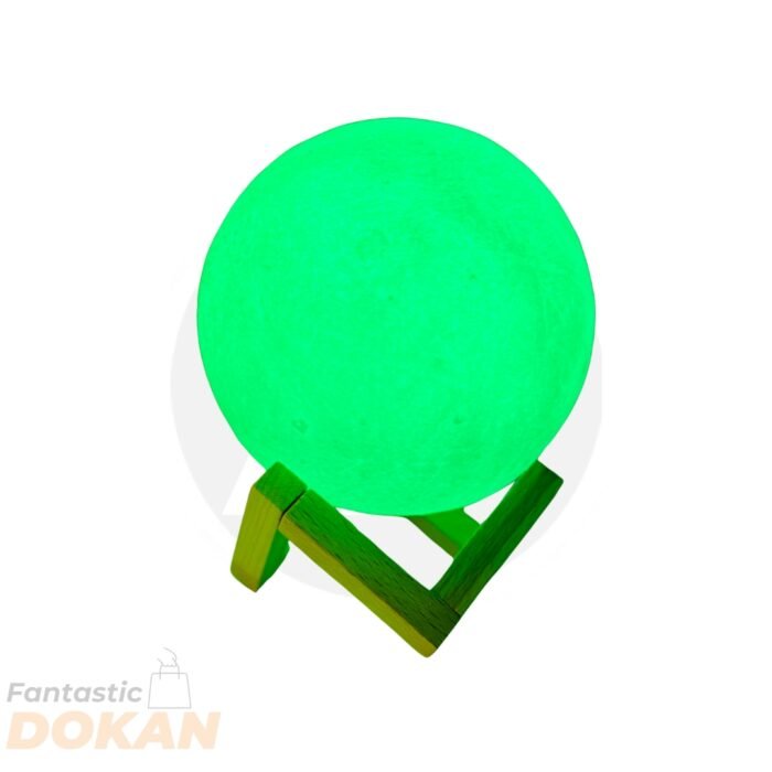 Rechargeable 3D Moon Lamp With Remote - 18 CM