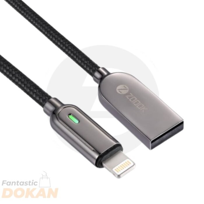 ZOOOK MagicLight I USB A To Lightning Smart LED Fast Charging Cable