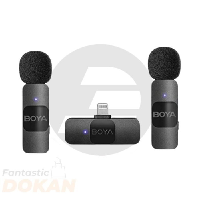 BOYA BY-V2 Ultracompact 2.4GHz Wireless Microphone System For IOS Device
