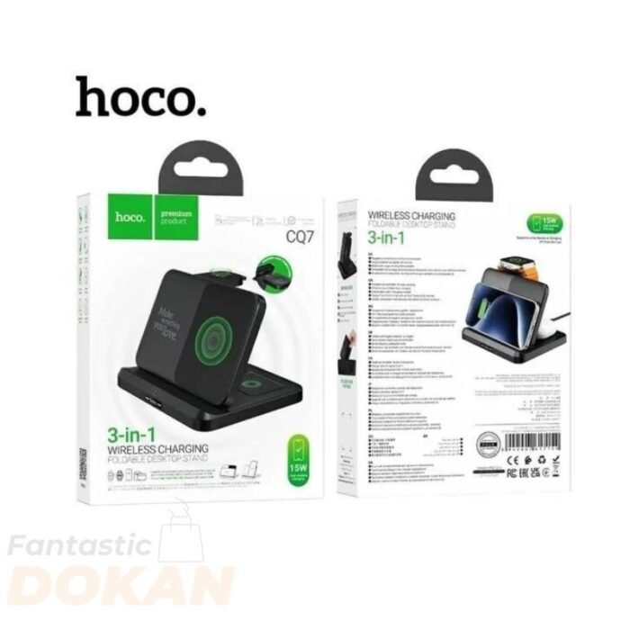 Hoco CQ7 3 in 1 Wireless Charging Stand
