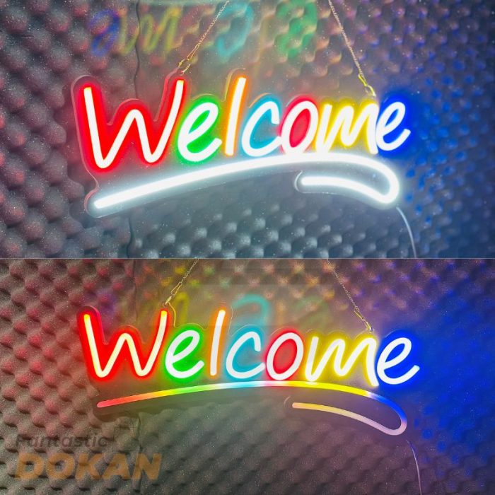 GearUP WELCOME10 Neon Sign For Greetings