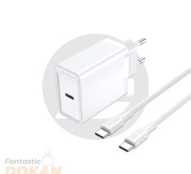 Vention FAHWF-EU 1-port 25W USB-C Wall Charger with USB-C Cable EU-Plug