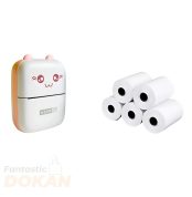 Gearup Thermal Printer & Thermal Paper Rolls Combo