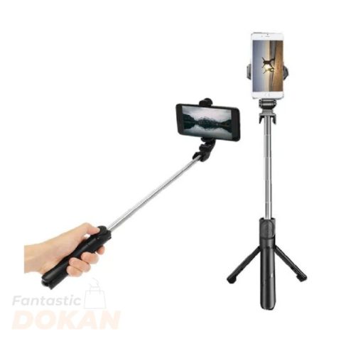 H12D Ultra Selfie Stick 5.9ft Tripod With Dual LED Lights Powerful Extendable Stand